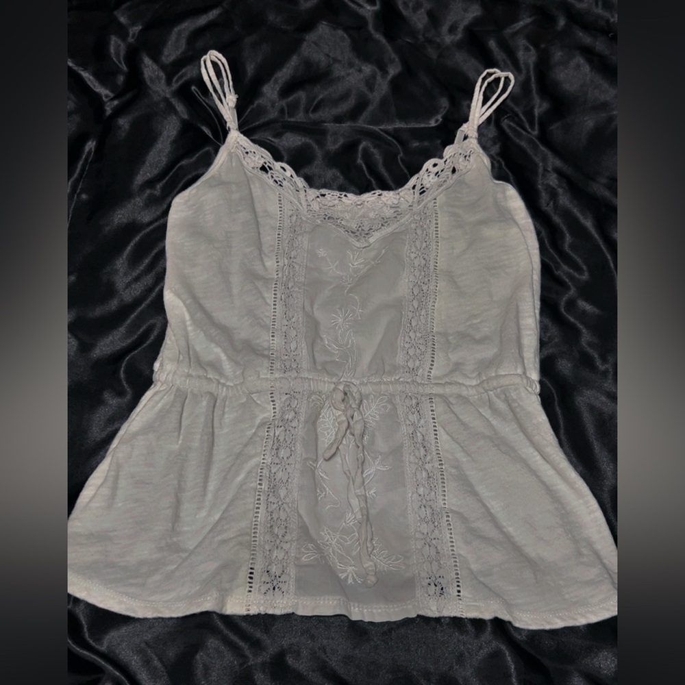 Aeropostale Lace Trim Tank Top